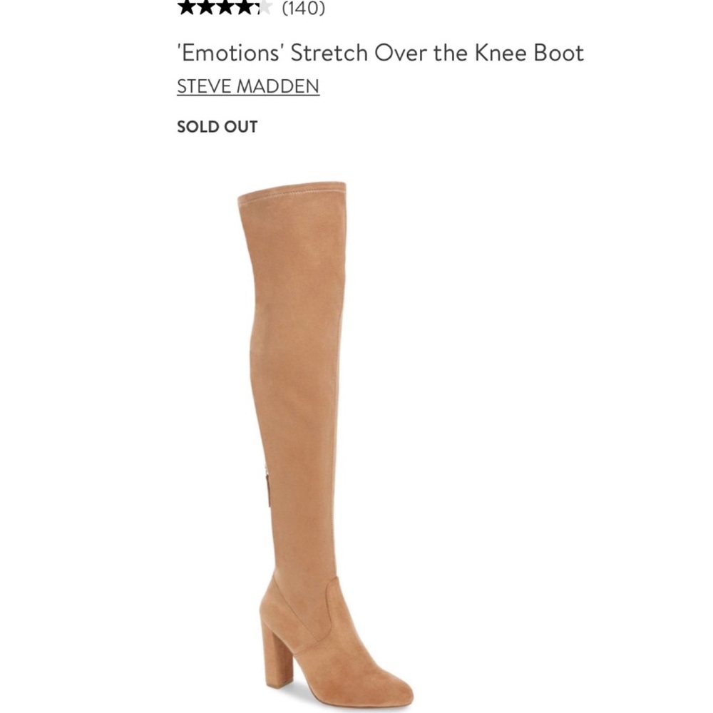 Steve Madden Emotions Over the Knee Boot- like new